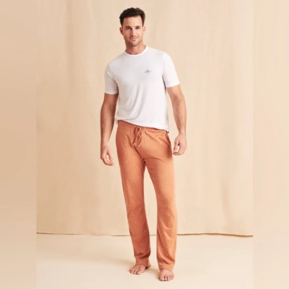 Faherty Roller Rabbit Lounge Pants Drawstring‎ Waist Casual Comfy Pajama Bottoms